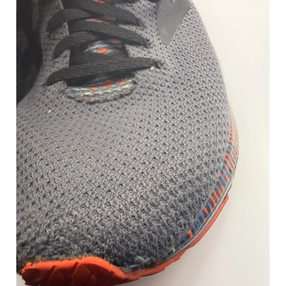 Brooks Revel 5 Running Shoes Mens 9.5 Grey Orange Good 1103741D052 Knit